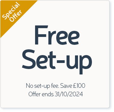 Special offer - free set-up