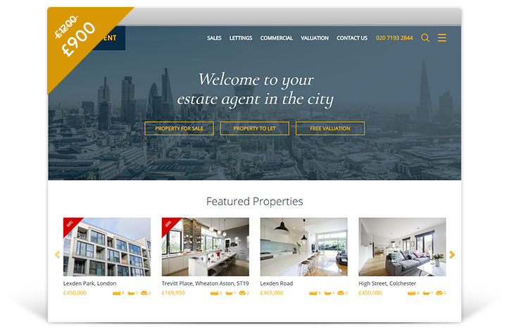 Estate Agent Websites - Horizon Theme